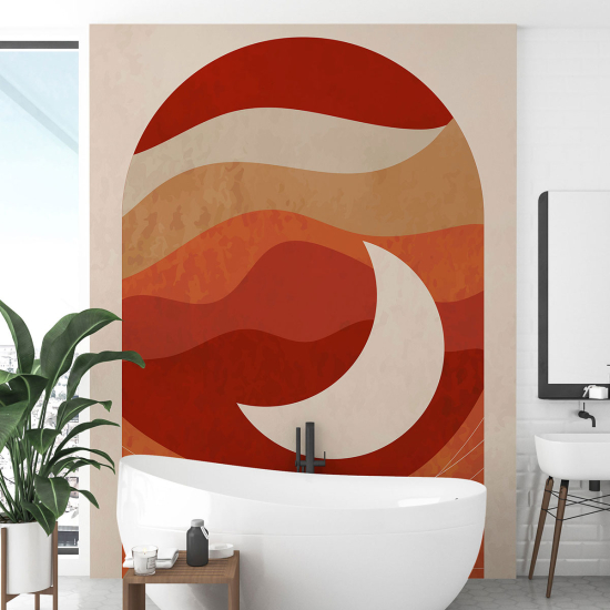 Panoramic Wallpaper - Wall Mural - Boho Moon