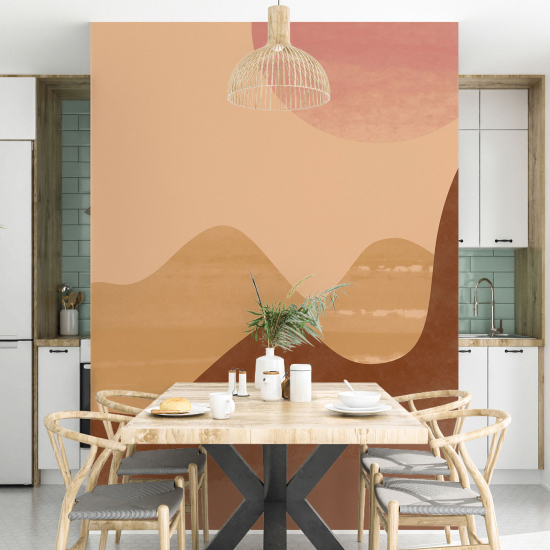 Panoramic Wallpaper - Wall Mural - Boho Mountains