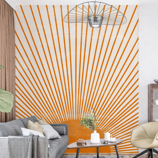 Panoramic Wallpaper - Wall Mural - Boho Sun