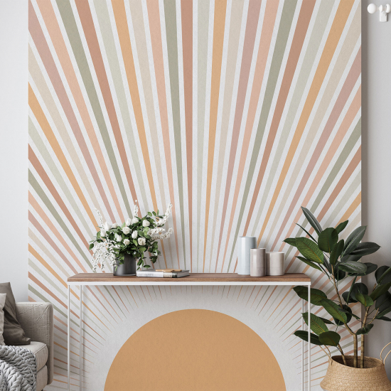 Panoramic Wallpaper - Wall Mural - Boho Sun