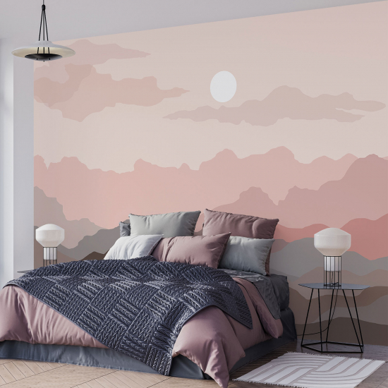 Panoramic Wallpaper - Wall Mural - Boho Sun