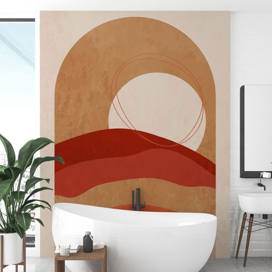 Panoramic Wallpaper - Wall Mural - Boho Sun