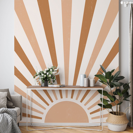 Panoramic Wallpaper - Wall Mural - Boho Sunrays