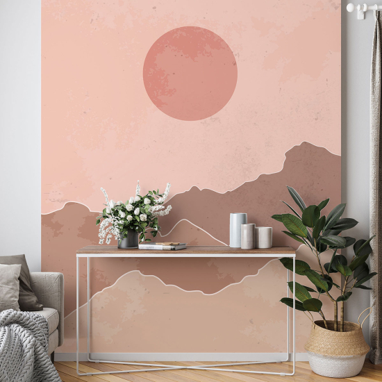 Panoramic Wallpaper - Wall Mural - Boho Sunset