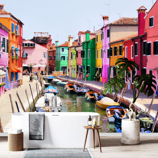 Panoramic Wallpaper - Wall Mural - Burano Island