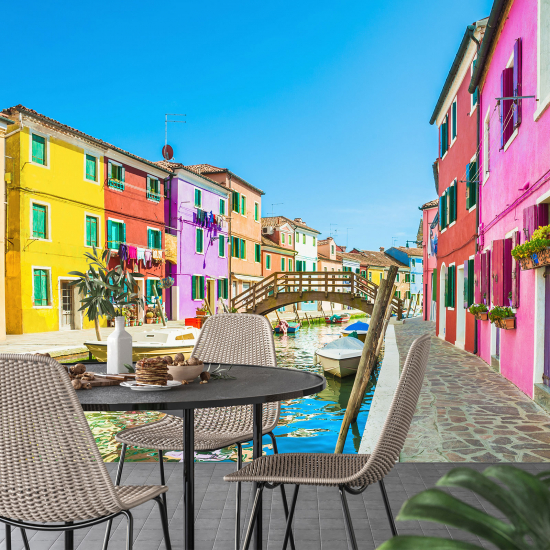 Panoramic Wallpaper - Wall Mural - Burano Island