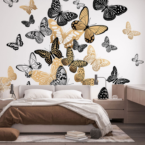 Panoramic Wallpaper - Wall Mural - Butterflies