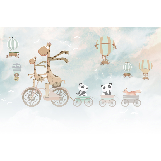 Panoramic Wallpaper - Wall Mural Children - Animals