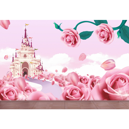 Panoramic Wallpaper - Wall Mural Children - Castle