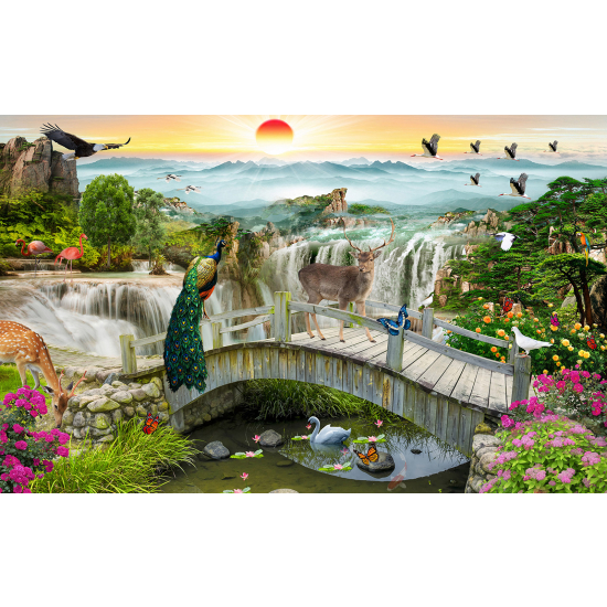 Panoramic Wallpaper - Wall Mural - Chinese Landscape