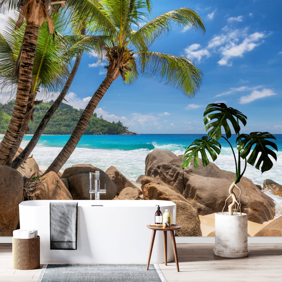 Panoramic Wallpaper - Wall Mural - Coconut Beach