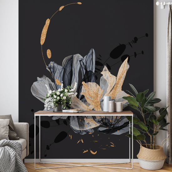 Panoramic Wallpaper - Wall Mural - Design Flowers