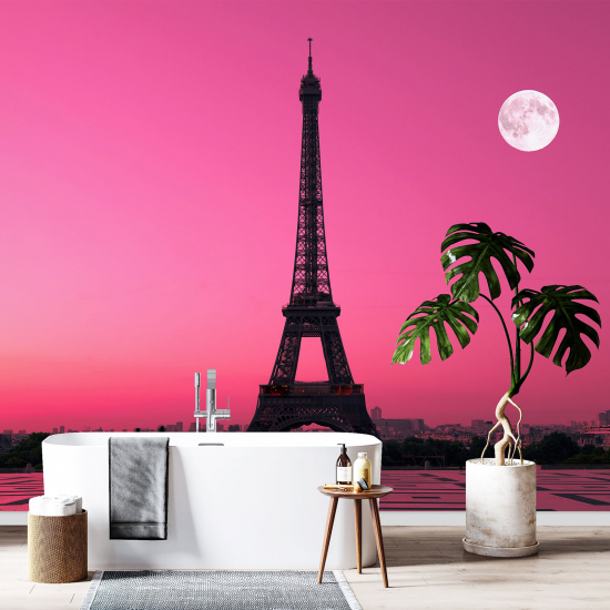 Panoramic Wallpaper - Wall Mural - Eiffel Tower