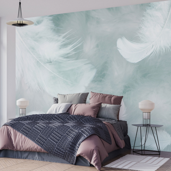 Panoramic Wallpaper - Wall Mural - Feathers