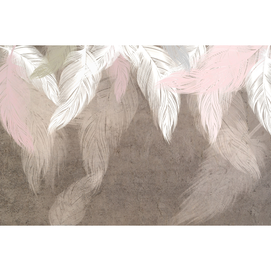 Panoramic Wallpaper - Wall Mural - Feathers