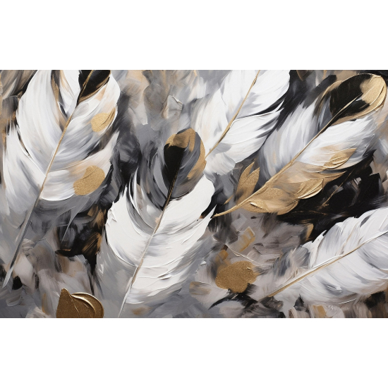 Panoramic Wallpaper - Wall Mural - Feathers