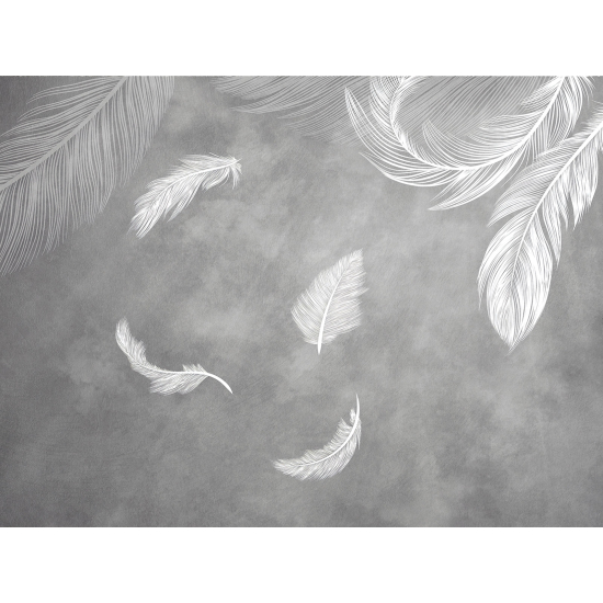 Panoramic Wallpaper - Wall Mural - Feathers