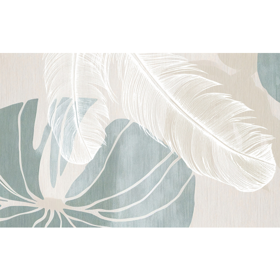 Panoramic Wallpaper - Wall Mural - Feathers