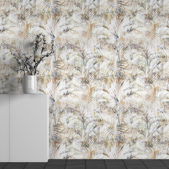 Panoramic Wallpaper - Wall Mural - Flower Pattern