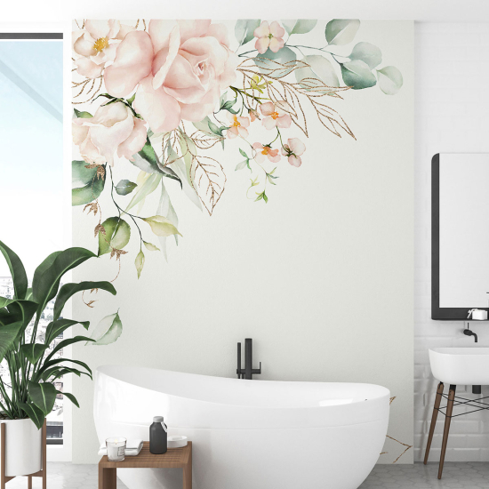 Panoramic Wallpaper - Wall Mural - Flowers