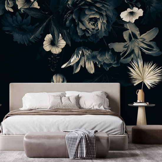 Panoramic Wallpaper - Wall Mural - Flowers