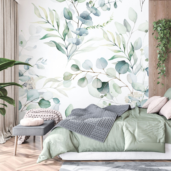 Panoramic Wallpaper - Wall Mural - Flowers