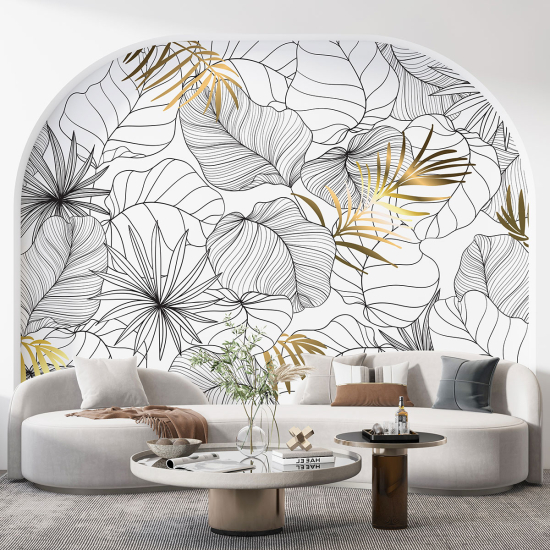 Panoramic Wallpaper - Wall Mural - Flowers