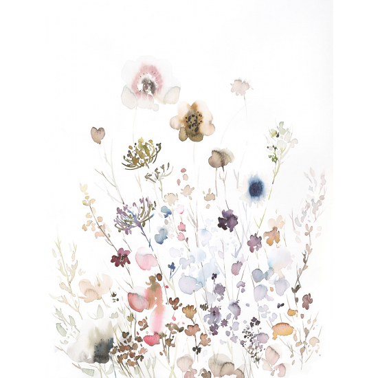 Panoramic Wallpaper - Wall Mural - Flowers