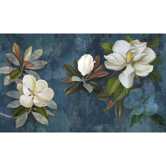 Panoramic Wallpaper - Wall Mural - Flowers