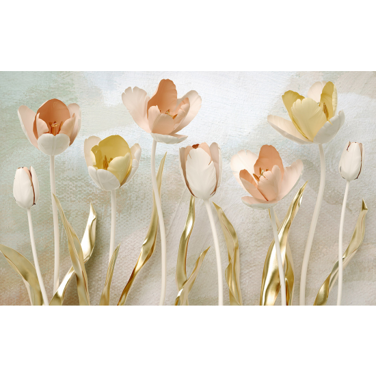 Panoramic Wallpaper - Wall Mural - Flowers