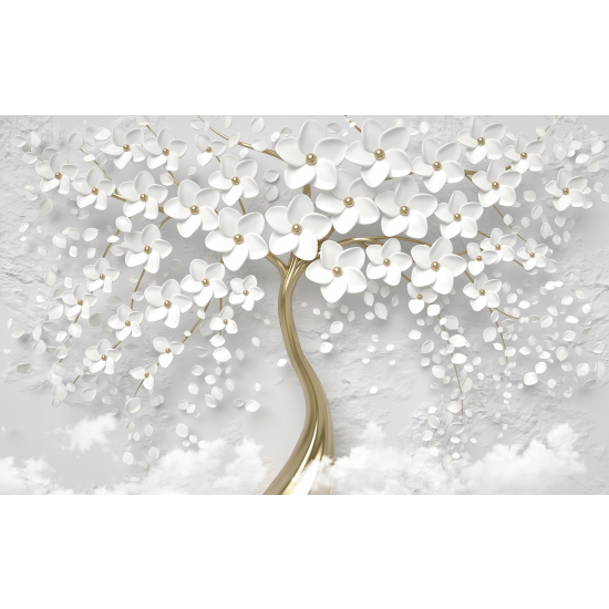 Panoramic Wallpaper - Wall Mural - Flowers