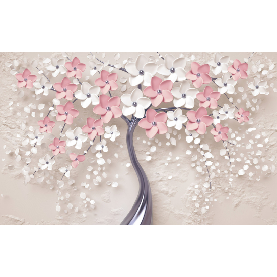 Panoramic Wallpaper - Wall Mural - Flowers