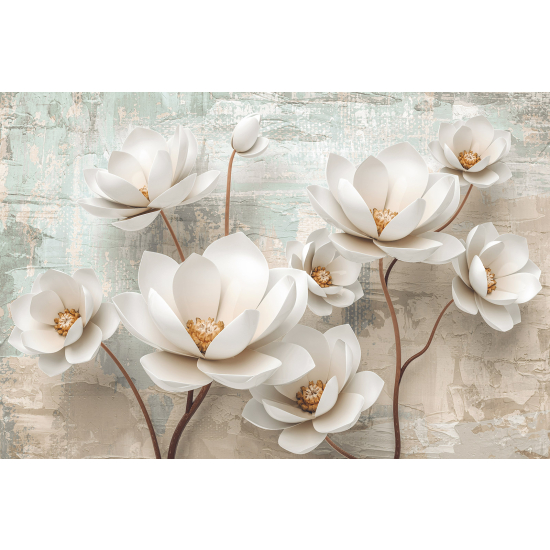 Panoramic Wallpaper - Wall Mural - Flowers