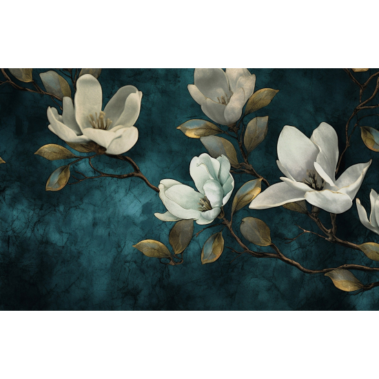 Panoramic Wallpaper - Wall Mural - Flowers