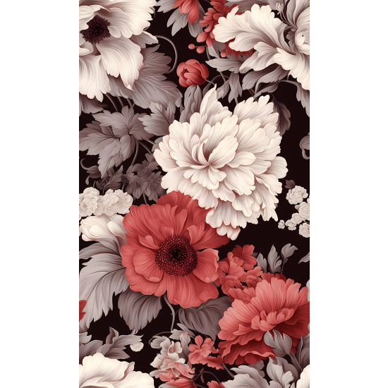 Panoramic Wallpaper - Wall Mural - Flowers