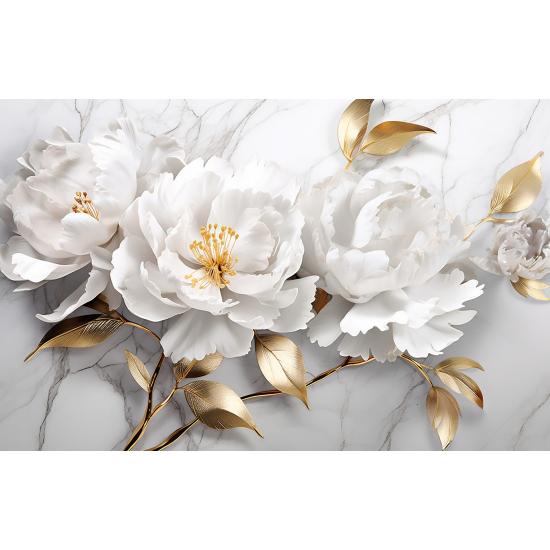 Panoramic Wallpaper - Wall Mural - Flowers