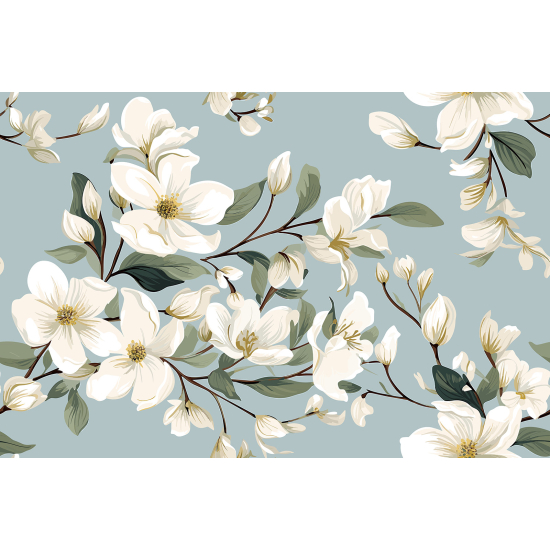 Panoramic Wallpaper - Wall Mural - Flowers