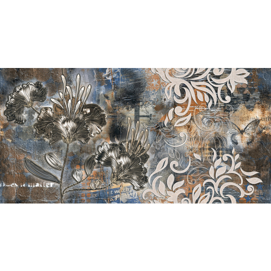 Panoramic Wallpaper - Wall Mural - Flowers