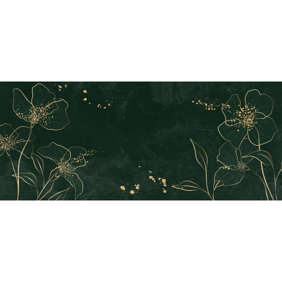 Panoramic Wallpaper - Wall Mural - Flowers