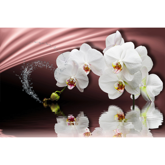 Panoramic Wallpaper - Wall Mural - Flowers