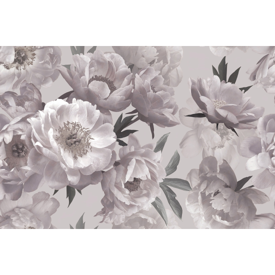 Panoramic Wallpaper - Wall Mural - Flowers