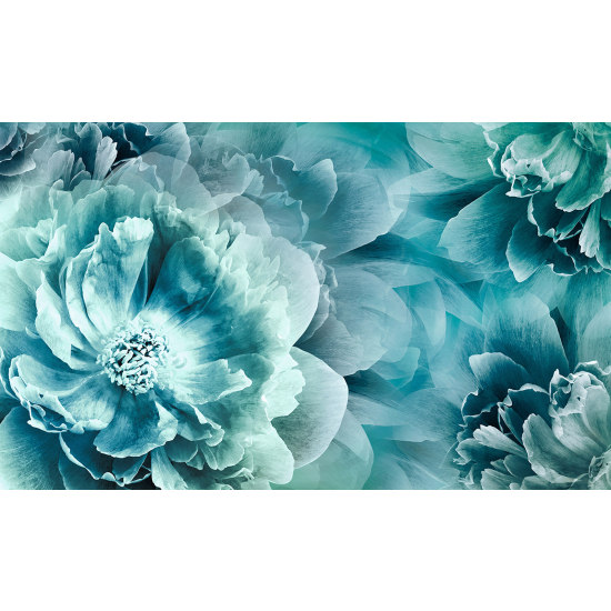 Panoramic Wallpaper - Wall Mural - Flowers