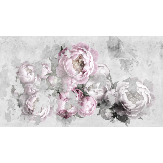 Panoramic Wallpaper - Wall Mural - Flowers