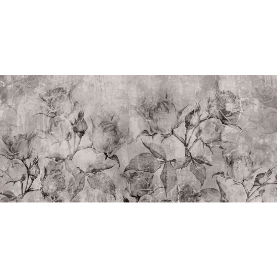 Panoramic Wallpaper - Wall Mural - Flowers