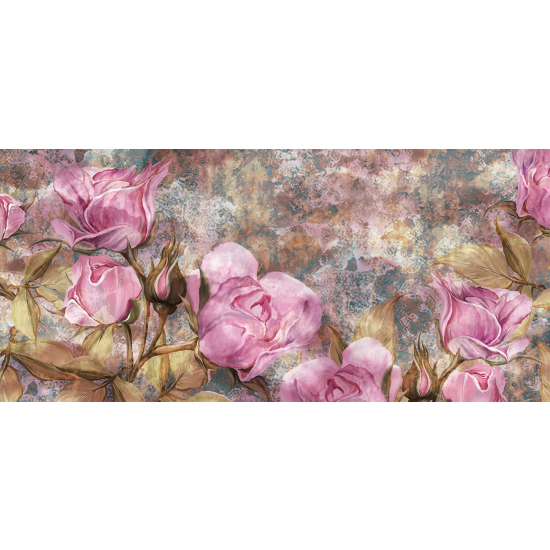 Panoramic Wallpaper - Wall Mural - Flowers