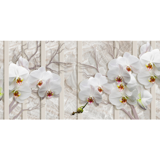 Panoramic Wallpaper - Wall Mural - Flowers