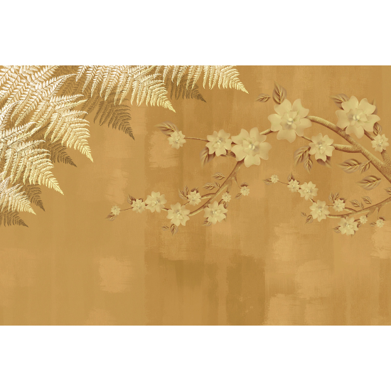 Panoramic Wallpaper - Wall Mural - Flowers