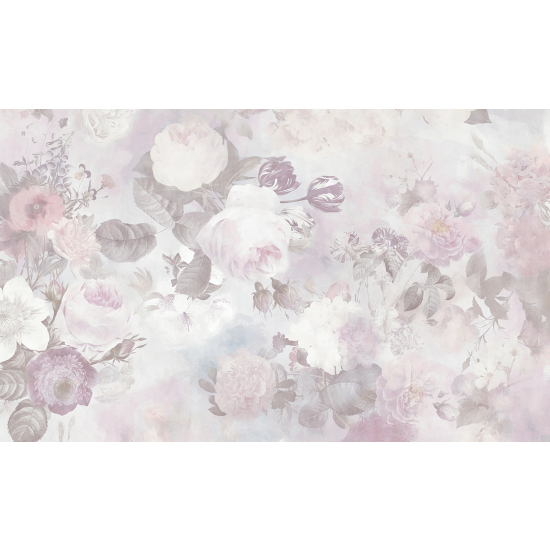 Panoramic Wallpaper - Wall Mural - Flowers