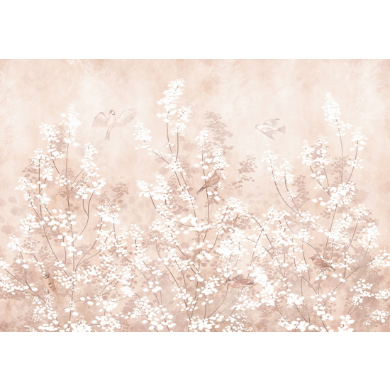 Panoramic Wallpaper - Wall Mural - Flowers