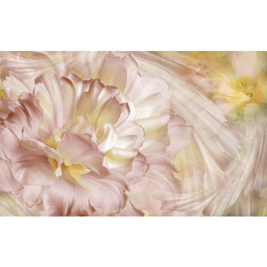 Panoramic Wallpaper - Wall Mural - Flowers